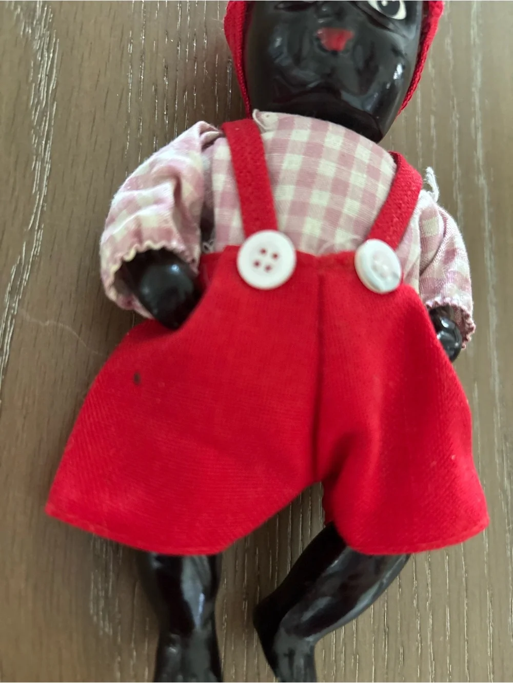 Vintage 1950s Black Americana doll bisque 6” jointed moveable arms legs CUTE